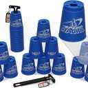 Speed Stacks | Official Sport Stacking Set, Blue - 12 Cups and Holding stem | Top Grade Materials, Low Friction | WSSA Approved
