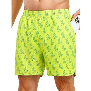 NORTHYARD Mens Swim Trunks 5" Beach Swim Shorts Quick Dry Bathing Suit with Mesh Liner Packable, Size S