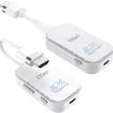 4K Wireless HDMI Transmitter and Receiver 4K@30Hz HDMI Wireless Extender Kit Portable 98Ft/30M Display Adapter Streaming Video/Audio to TV/Monitor/Projector from PC, Laptop, Cable Box