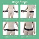 Back Brace and Sacroiliac Hip Belt for Women and Men, Narrow Breathable Mesh Lumbar Back Support Belt That Alleviates Sciatic, Pelvic, Lower Backs and Sacral Nerve Pain Caused by Si Joint Dysfunction (Black, X-Large) (XL)