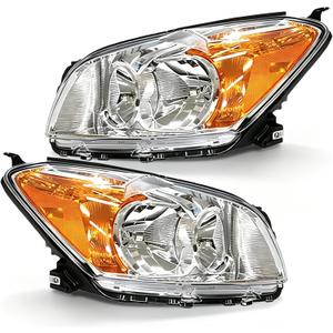 Front Headlights Assembly Replacement for 2009 2010 2011 2012 Toyota Rav4 Projector Headlamps Headlight Assembly pair Driver and Passenger Side