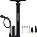 VIMILOLO Bicycle Pump, Bike Floor Pump with Gauge Inflator for Presta and Schrader Valve Portable Tire Pumps for Ball Bike Pumps
