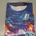 Boys Girls 3D Graphic Tees Unisex Short Sleeve T Shirt Novelty Neon Shirts for Boys 5-14 Years (Blue)