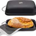 Bulka Bread Oven for Sourdough, Carbon Steel Dutch Oven for Bread Baking - Lightweight Sourdough Bread Pan, No Seasoning Required, Even Heat Design, Silicone Bread Sling Included, Rust-Resistant