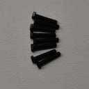 IIVVERR 5pcs M8x50mm Thread 12.9 Grade External Hex Head Left Hand Screw Bolt Black (5 unids M8x50mm Rosca 12.9 Grado Cabeza Hexagonal Externa Tornillo Tornillo de Izquierda Negro