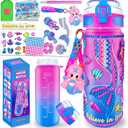 EDsportshouse Decorate Your Own Water Bottle Kits for Girls Age 4-6-8-10,Mermaid Painting Crafts,Fun Arts and Crafts Gifts Toys for Girls Birthday Christmas(Mermaid)