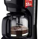 Mueller 12-Cup Drip Coffee Maker - Borosilicate Carafe, Auto-Off, Reusable Filter, Anti-Drip, Keep-Warm Function, Clear Water Level Window Coffee Machine, Kitchen Essentials & Accessories