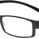 Calabria 762 Around the Neck Hanging Reading Glasses +2.75 Black Orange Stripes Men Women Durable Trendy Readers Long Temple