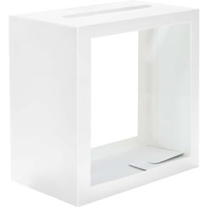 SietDESEO White Card Box for Party with Clear Window Large Gift Card Box Holder for Wedding Reception Birthday Graduation Baby Shower Raffle Ticket Box
