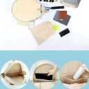 Tennis Bag, Quilted Tennis Racket Backpack for Women and Men Holds 1-2 Rackets, Lightweight and Water-resistant Sports Backpack for Pickleball and Badminton (Cream)