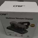 CFBF Mattress Vacuum Cleaner, Bed Vacuum Cleaner with 16Kpa Suction 253.7nm UV-C Light, Ultrasonic & High Heating, 500W Powerful Double-Cup Handheld Vacuums for Bed, Sofa, Couch, Crib, 16.4FT Corded