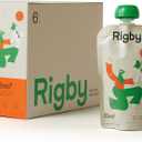 Rigby Organic Beef Dog Squeeze Pouches One Pouch Every Day for Meals, Training, Enrichment & Treating Low-Calorie, Whole Foods for Digestion, Vitality & Muscle Support BBD: 10/27/2027