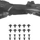 Driver Side Front Fender Liner Inner Panel Compatible with 2018-2024 Toyota Camry SE XSE TRD Replacement for 5387606320 TO1248214 w/o Insulation Foam Wheel Liner Splash Shields Guard