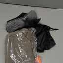 JefDiee Inflatable Foot Rest Pillow, Kids Airplane Bed, Adjustable 3 Layers Height Leg Rest Pillow, Airplane Travel Essentials Great for Office, Home, Trains, Cars (Grey)