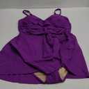 Blooming Jelly Womens One Piece Swimsuit Tummy Control Bathing Suit Gold Metal Tie Knot 2025 Swim Dress (X-Large, Purple)