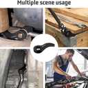 3 x Pry Bar Wrench Adaptor Head for 1/2" Drives Crowbar Adapter Head Tool, Half Shaft Removal Car Repairing Tools (Black)