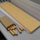 Bamboo Dual Monitor Shelf, Monitor Stand Riser with Underneath Storage for Desk Office Supplies, Supports Heavy TV up to 300 lbs, Natural