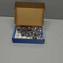 20 Pcs Chrome Closed End Mag Style Lug Nuts 12x1.5 Lug Nuts with Washer 13/16" (21mm) Hex Compatible with Toyota Corolla Camry Tacoma Lexus