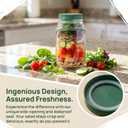 2026 New Salad Jar with Side Opening Leakproof Mason Jar Salad Container with Side Opening Dishwasher Safe Salad Container for Lunch On the Go Salad Jar for On-the-Go Meals (Orange version, 2PC)