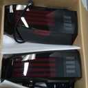 LED Tail Lights Assembly Fit for GMC Yukon and Yukon XL 2015-2020, LED Tube Rear Brake Lamp Taillight Assembly,Black Housing Smoke Lens