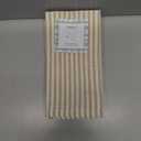 2x 4 Pack Napkins 17in X 17in Tan and White Stripes (2 Count)