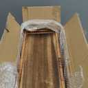 3 Gallon Wooden Trash Can with Liner,Small Solid Wood Bathroom Trash Can,Narrow Garbage Can,Decorative Waste Basket for Bathroom,Bedroom,Office