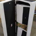 HomePop Modern Storage Bench with Wood Legs Home Décor|Bench with Storage for Living Room & Bedroom - Cream Textured Woven