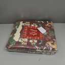 jinchan Christmas Rug 3x5 for Entryway Kitchen Maroon Holiday Rug for Bedroom Christmas Tree and Cabin Printed Xmas Decor for Living Room Bathroom Washable Non Slip Decorative Floor Carpet