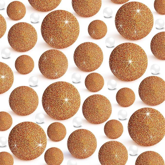 120Pieces Floating NO Hole Pearls Beads for Vases and 500 PCS for Floating,for Centerpiece,Home Decor,Party Table Wedding,Makeup Brush Beads (120PCS-Light Purple)