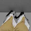 Women's Comfort Workout Sports Bra Low-Impact Activity Sleep Bras (XX-Large, 4 Pack Black White Beige Grey)