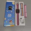 Kids Smart Watch Girls Gift for Girl Aged 5-12, 40 Games HD TouchScreen Kids Watch with Video Camera Music Pedometer Audiostory Learn Card Toys Birthday Gifts for Girls Ages 5 6 7 8 9 10(Pink)