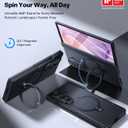 TORRAS Q3 Spin for Samsung Galaxy Z Fold 8 Ultra Case, 360 Magnetic Stand | MIL-Grade Hinge Protection, Compatible with MagSafe, 360 Kickstand, Armor, Shockproof, 2 Screen Protectors, Black