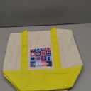 Mini Canvas Tote Bag with Pocket Reusable Pack of 2