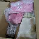 6 Pack Teepee Tent for Kids with Inflatable Airbed, Light, Toddler Tent Children Room Tents, Slumber Party Sleepover Tents, Indoor Outdoor Kids Playtent Playhouse for Girls & Boys (Pink)