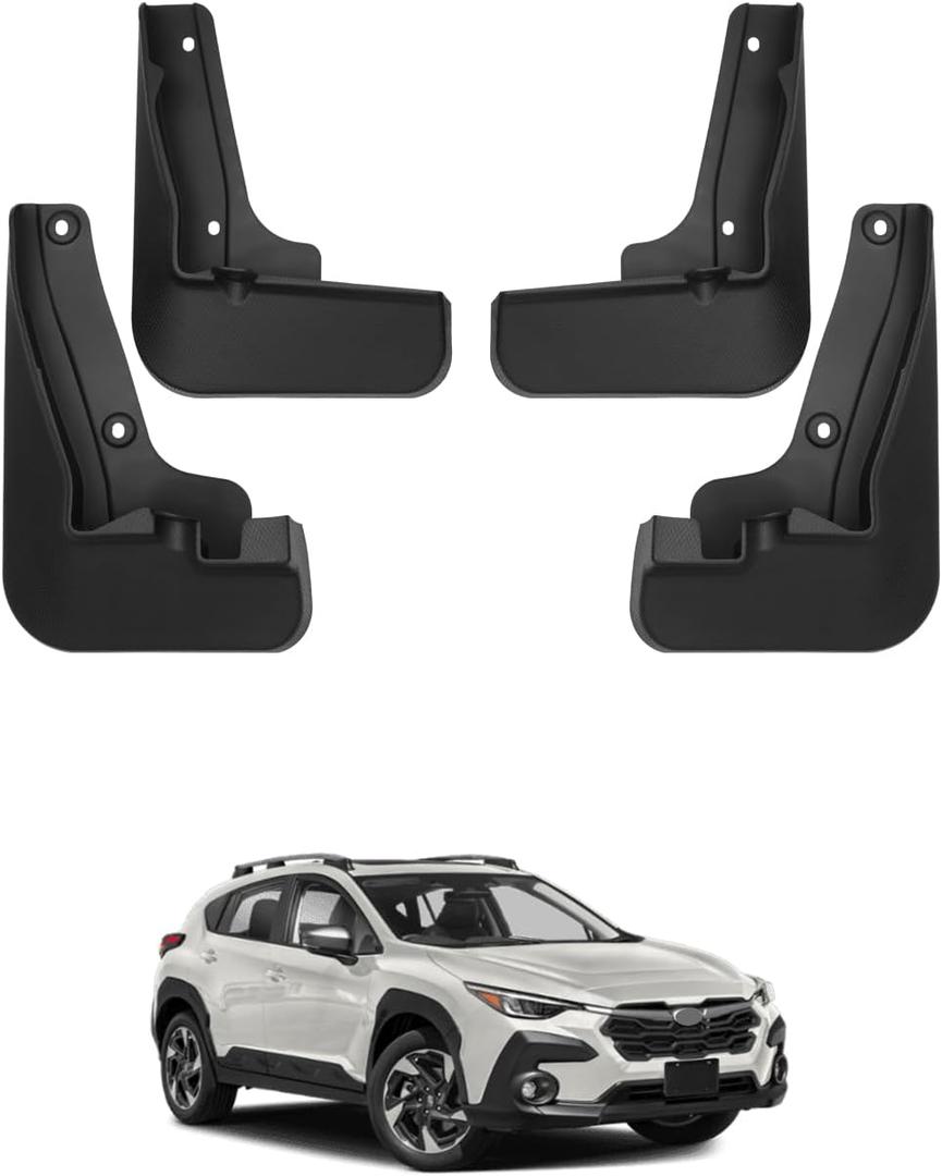 Autorder Mud Flaps Fit for 2024-2025 2026 Subaru Crosstrek Accessories Splash Guards Mudflap Fender Flares Front and Rear Mud Guard Set 4PCS