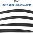 Window Visors Rain Guards for 2019-2026 Nissan Altima, Out-Channel Window Vent Wind Deflectors Visors Shades for 19-26 Altima