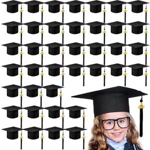 Berlune Child Size 2026 Preschool Grad Caps Bulk Kindergarten Graduation Cap Grad Hats with Metal 2026 Tassel for Preschool