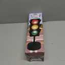 Kicko 11-Inch Traffic Lights Lamp with Base - 4-Mode Color Changing Stop Light Lamp for Kids’ Bedroom, Party Decoration or Playroom - Battery or USB Powered Mini Lighting - Ideal Traffic Light Decor