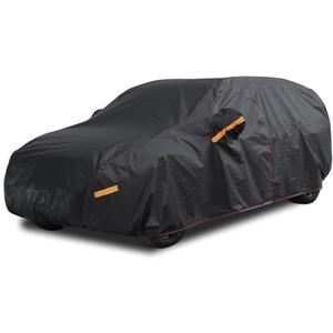 6 Layer Heavy Duty SUV Car Cover Waterproof All Weather Protection with Cotton Liner, Universal Fit BMW X3, Benz GLC, Audi Q5, Nissan Rogue, Cadillac XT5, Chevrolet Equinox, GMC Terrain (2-S3 Fit SUV Length 182 to 190 inch)