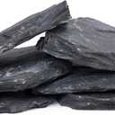 6 Natural Aquarium Rocks 6" to 8" Perfect Rocks for Aquariums, Landscaping Model,Tank Decoration, Amphibian Enclosures-Slate Rocks