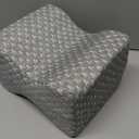 5 STARS UNITED Knee Pillow for Side Sleepers - Hip Pain Relief, Memory Foam Leg Cushion for Side Sleeping - Between Legs Pillow for Sciatica & Lower Back Pain, Gray (Standard)