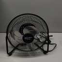 Comfort Zone 9-Inch High-Velocity Desk Fan, All-Metal 3-Speed Turbo Air Circulator with 180 Tilt, Quiet Small Table Fan for Office, Bedroom, and Home, Fully Assembled, ETL Listed