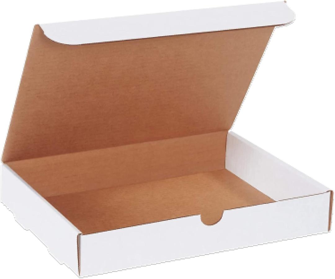 BOX USA Small Shipping Boxes 12.125"L x 9.25"W x 2"H, 50-Pack | Foldable Corrugated Cardboard Crush-Proof Box for Shipping, Packing, Moving and Storage
