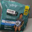 Depend Fresh Protection Adult Diapers, Incontinence Underwear for Men, Disposable, Maximum, Grey, 19 Count