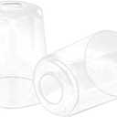 2 Pack Clear Seeded Glass Shade, Modern Light Fixture Replacement Globe or Cover with 1-5/8-Inch Fitter for Chandelier Wall Sconce Pendant Light, G0025, 5 inches x 5.9 inches