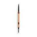 Charlotte Tilbury Brow Cheat Eyebrow Pencil  Refillable MicroPrecision Brow Pencil with Angled Tip for Natural HairLike Strokes  16Hour Wear, Waterproof, Vitamin E + Carnauba Wax  Dark Brown
