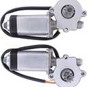 NewYall Rear Left and Right Power Window Motor for Ford Mustang Convertible 2-Door 1984-1993