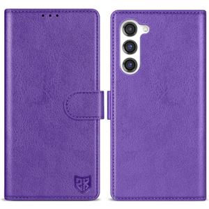 ZZXX for Samsung Galaxy S23 Plus Wallet Case with [RFID Blocking] Card Slot Kickstand Magnetic Closure Leather Flip Fold Protective Phone Case for Galaxy S23 Plus 5G Case Wallet(Purple-6.6 inch)