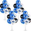 4 Set Graduation Party Balloon Stand Kits for Table Centerpieces Balloon Tables Holders with Congrats 2026 Graduation Party Decorations for School College Photo Props(Blue)
