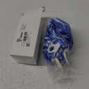 Thenshop Cheerleading Pom Poms 4 Pack Cheerleader Squad Spirited Fun Pompoms Cheer Hand Flowers Metallic Foil Pompoms for Adults Sports Meeting Team Spirit Cheering Party (Blue and White)
